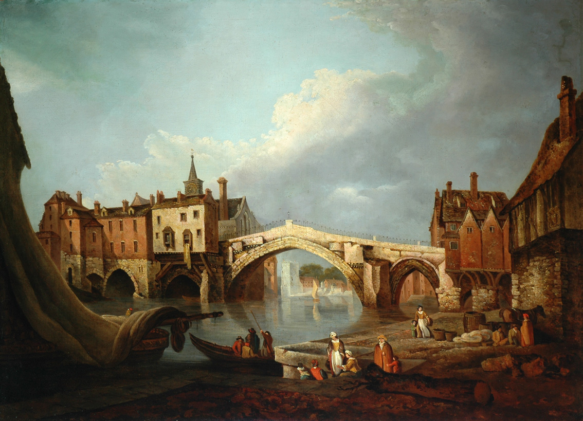 A view of Old Ouse Bridge, painted in 1784
