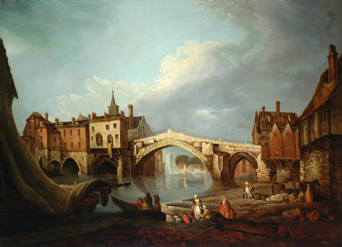 A view of Old Ouse Bridge, painted in 1784 